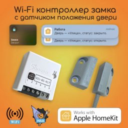 Контроллер управления замком Sonoff mini door lock Apple HomeKit
