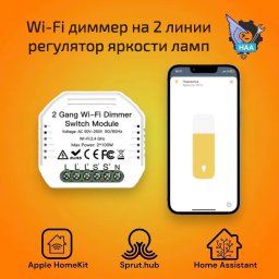 Диммер на 2 линии Smart Dimmer Module 2 gang Apple HomeKit