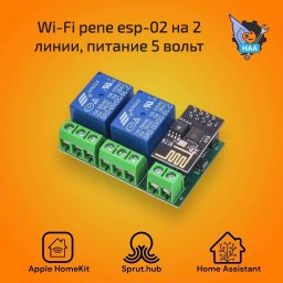 Реле HomeKit-02 5v на два сухих канала Apple HomeKit